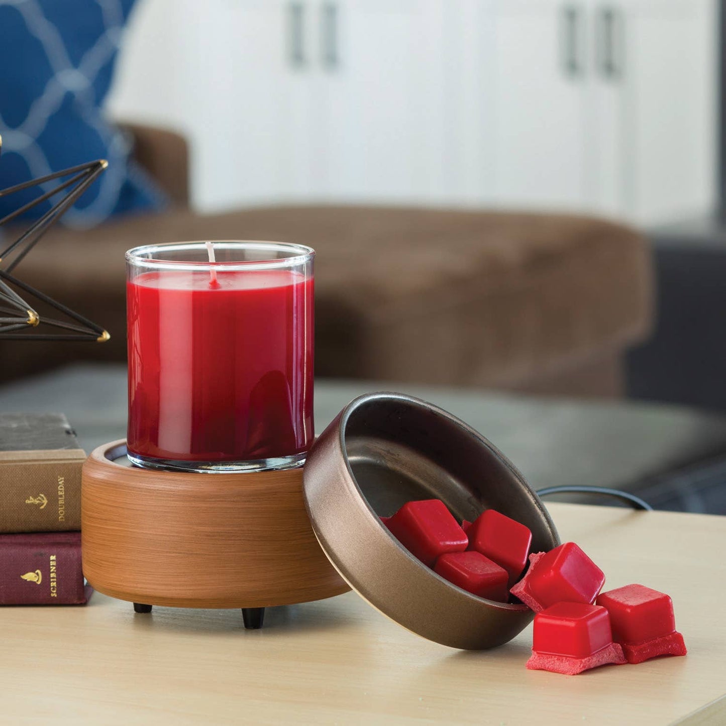 Candle Warmers®  2-in-1 Candlewarmer walnut