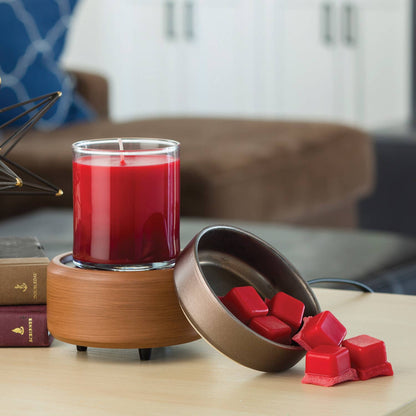 Candle Warmers®  2-in-1 Candlewarmer walnut